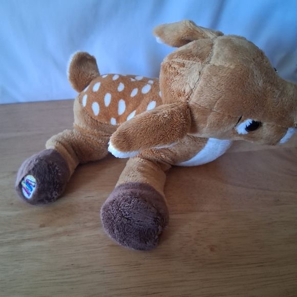 Plush Fawn Toy - Brown and White - Picture 6 of 7